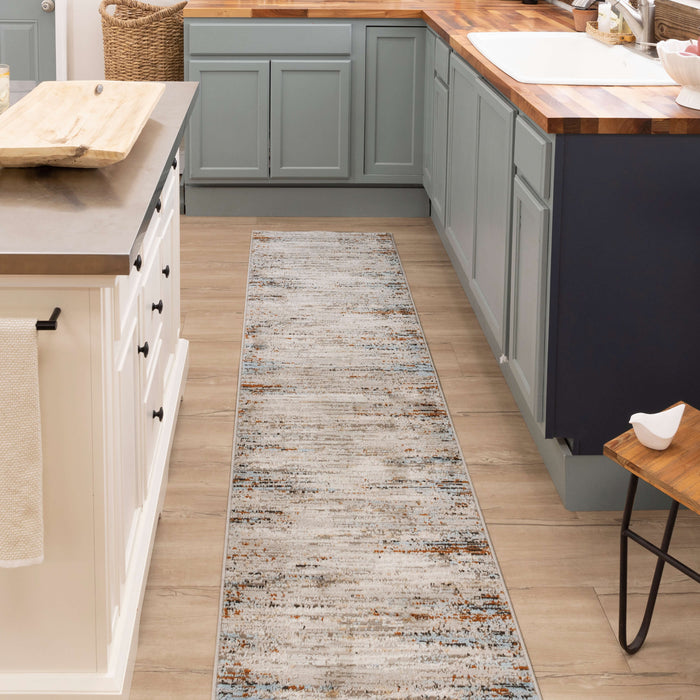 Manor Pendant Blue Area Rug