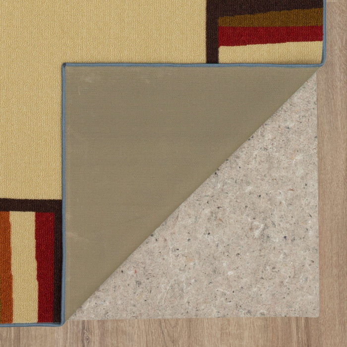 Bloom Patio White & Brown Area Rug