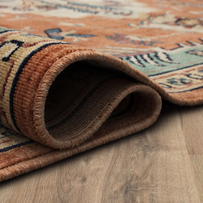 Hawthorne Giovanni Blue & Pink Area Rug