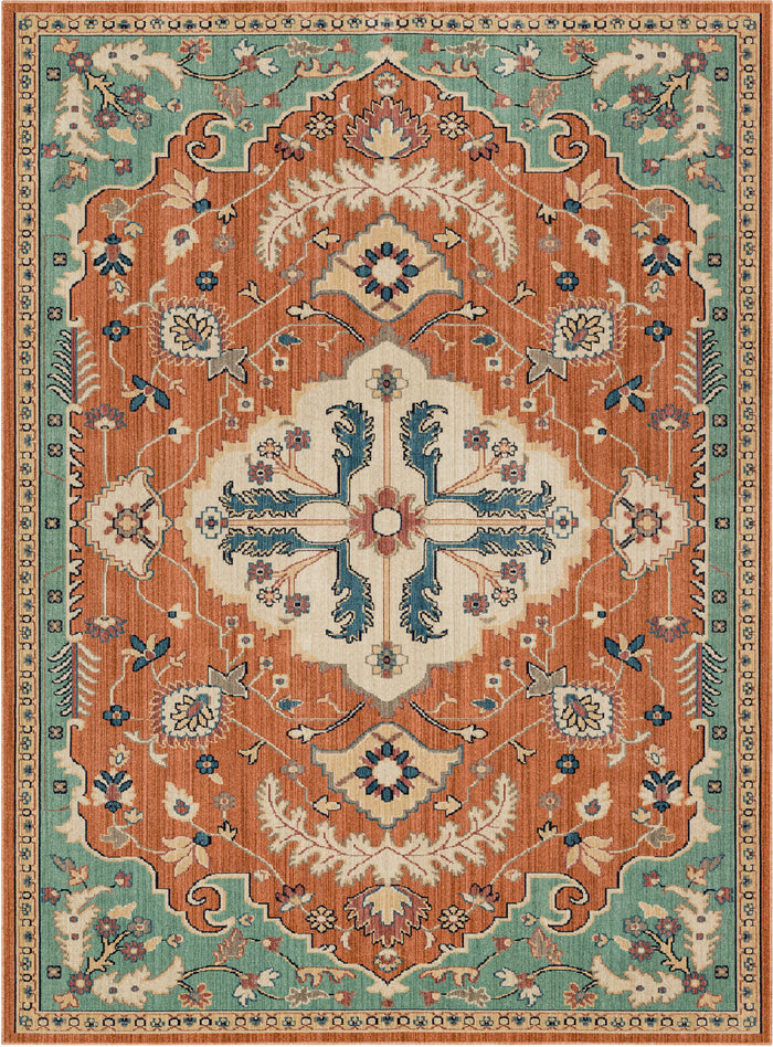 Hawthorne Giovanni Blue & Pink Area Rug