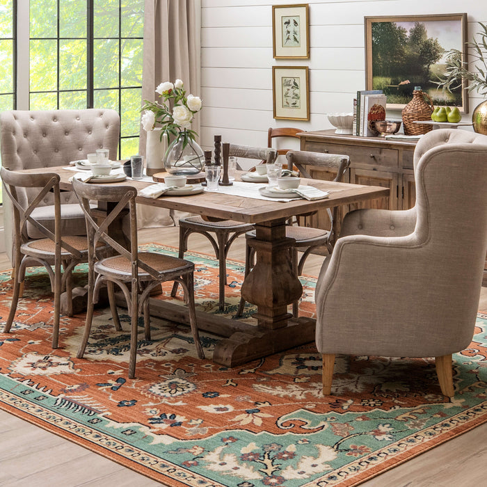 Hawthorne Giovanni Blue & Pink Area Rug