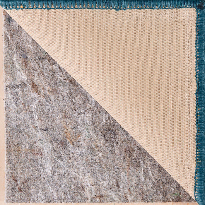 Technicolor Medallion Blue & Orange Area Rug
