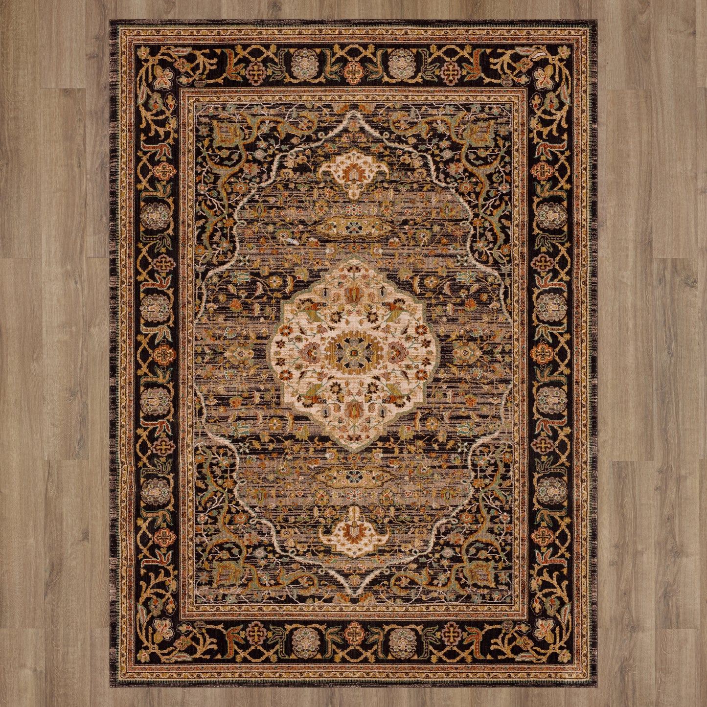 Karastan Spice Market Petra Charcoal