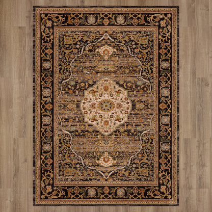 Karastan Spice Market Petra Charcoal