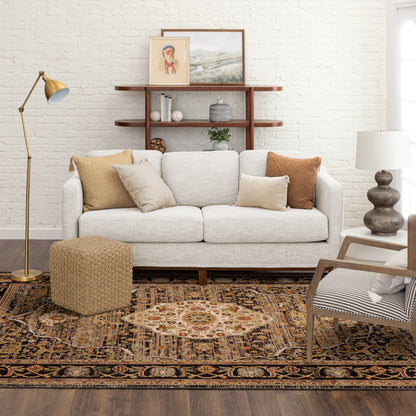 Karastan Spice Market Petra Charcoal