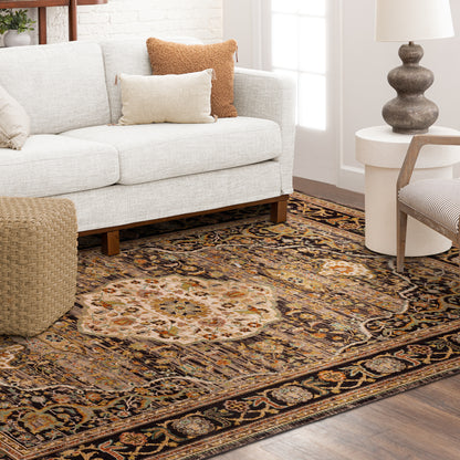 Karastan Spice Market Petra Charcoal