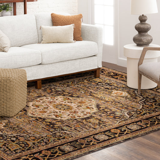 Karastan Spice Market Petra Charcoal