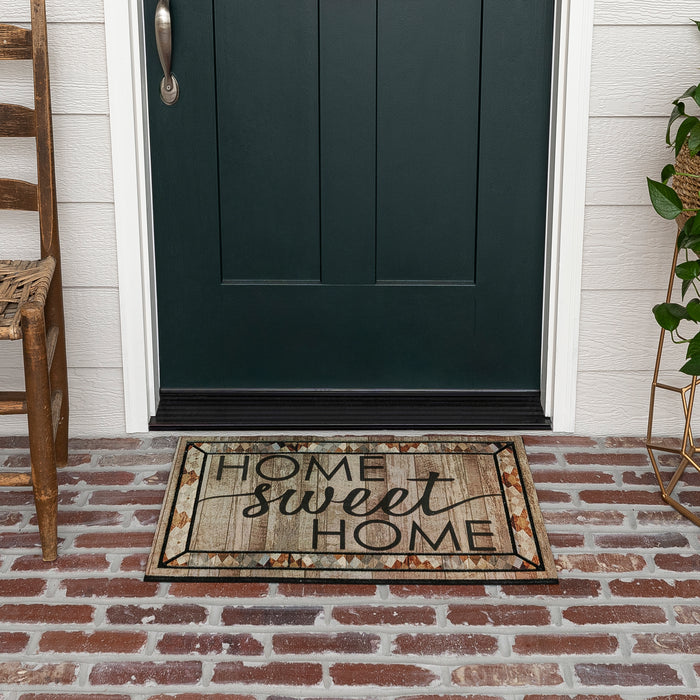 Passage Barndoor Brown & White Door Mat