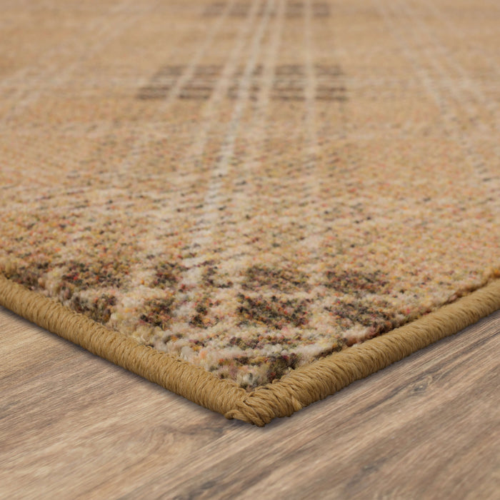 Technicolor Hoover Brown Area Rug