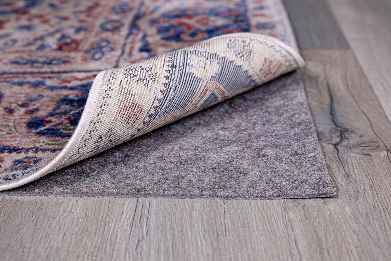 Premium Deluxe Cushioned Grey Rug Pad