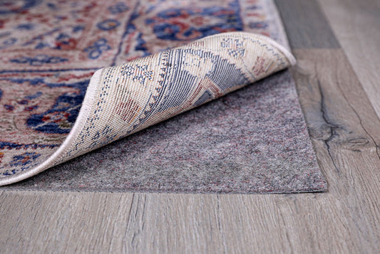 Premium Deluxe Cushioned Grey Rug Pad