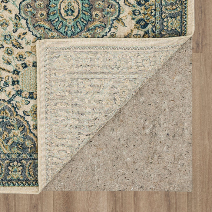 Metropolitan Farah White & Blue Area Rug