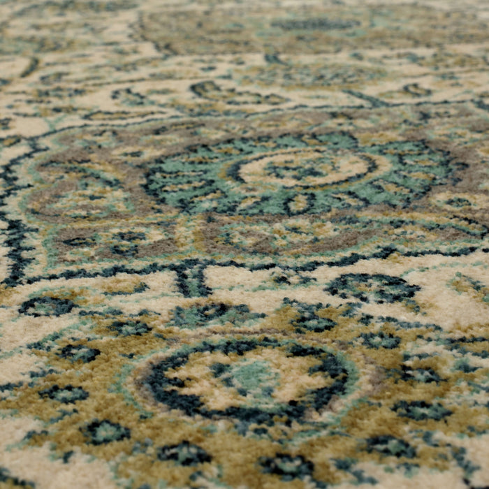 Metropolitan Farah White & Blue Area Rug