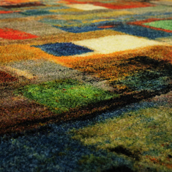 Technicolor Tasman Blue & Yellow Area Rug