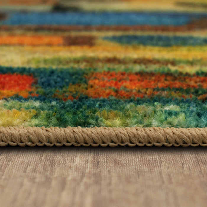 Technicolor Tasman Blue & Yellow Area Rug