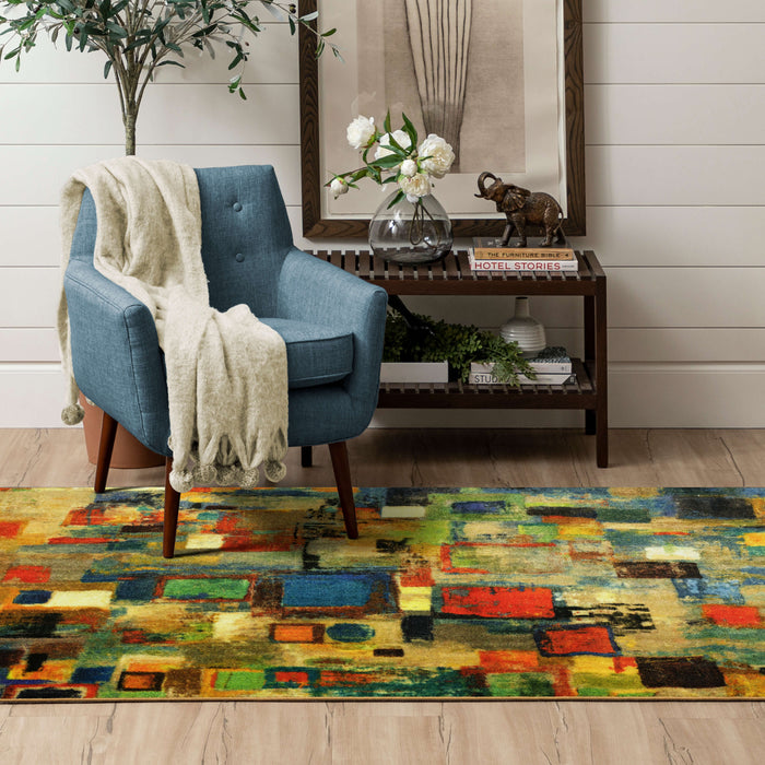 Technicolor Tasman Blue & Yellow Area Rug