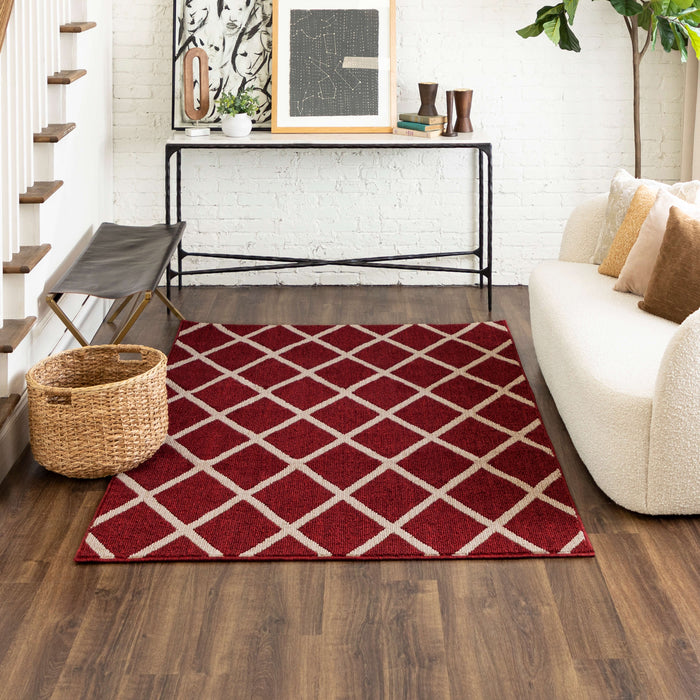 Sloane Sisal New Red/Tan Area Rug