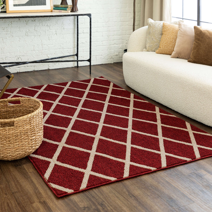 Sloane Sisal New Red/Tan Area Rug