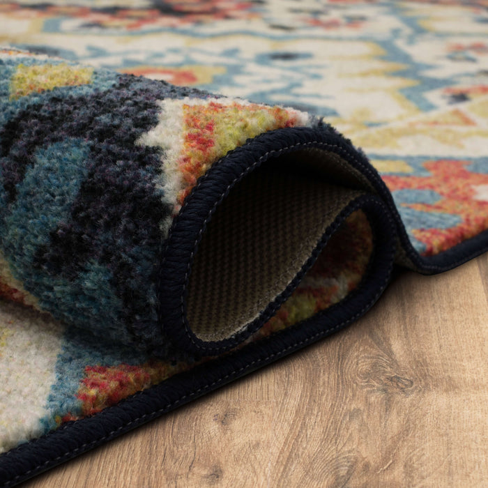 Technicolor Augusta Blue Area Rug