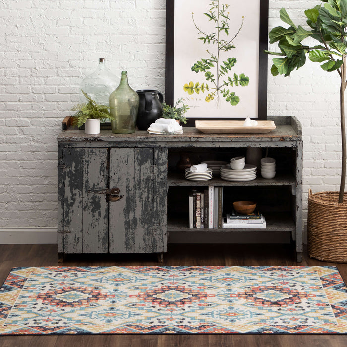 Technicolor Augusta Blue Area Rug