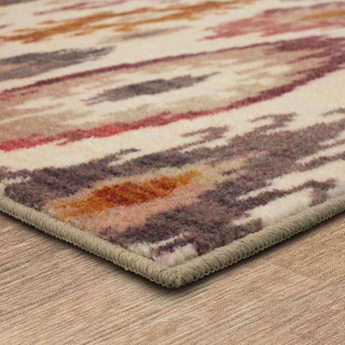 Technicolor Nomad White & Pink Area Rug
