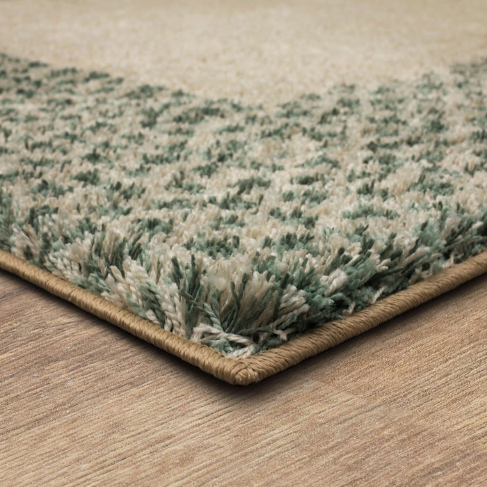 Heathland Julia White & Blue Area Rug