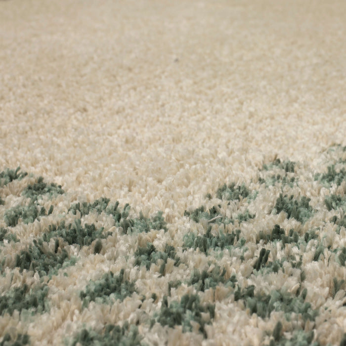 Heathland Julia White & Blue Area Rug