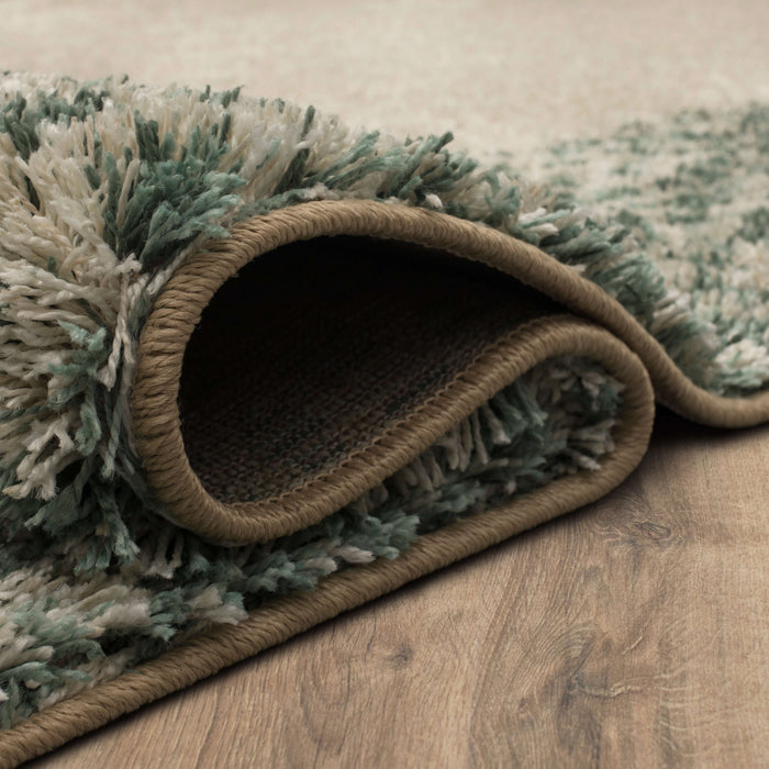 Heathland Julia White & Blue Area Rug