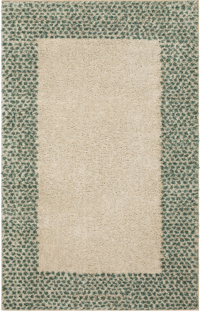 Heathland Julia White & Blue Area Rug