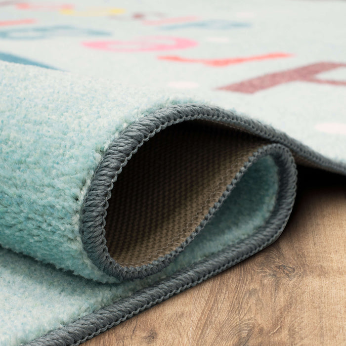 Technicolor Ocean Dream Blue Area Rug
