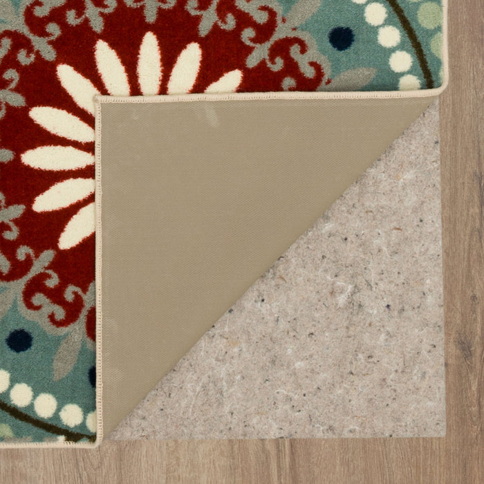 Lucia Suzani White & Blue Area Rug