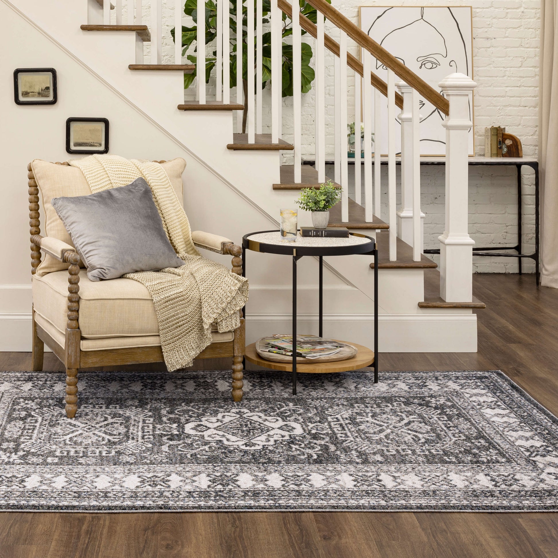 Arden Tempera Dark Grey Area Rug – Covered By Rugs