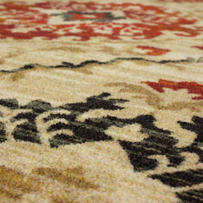 Technicolor Darica Red Area Rug