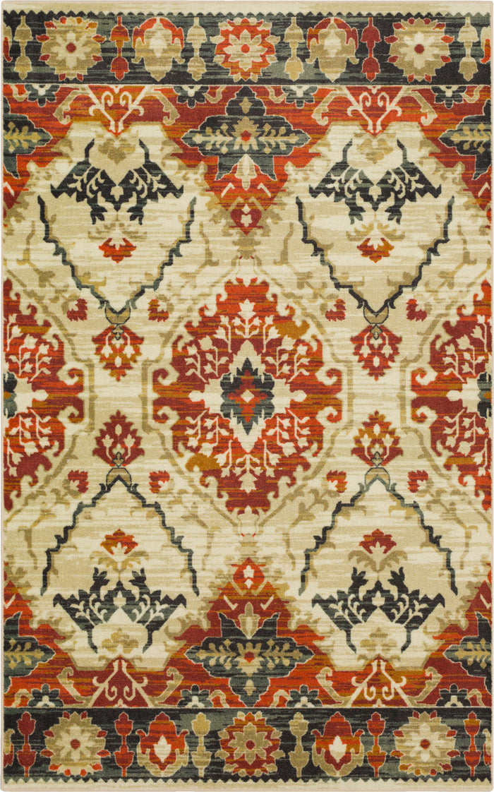 Technicolor Darica Red Area Rug