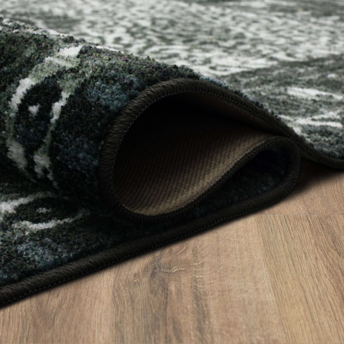 Technicolor Adana Black & Gray Area Rug