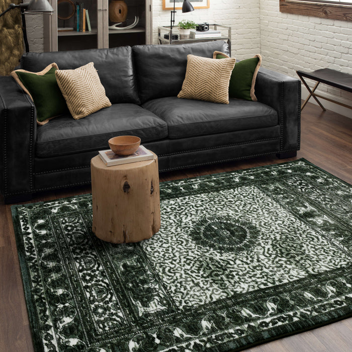 Technicolor Adana Black & Gray Area Rug