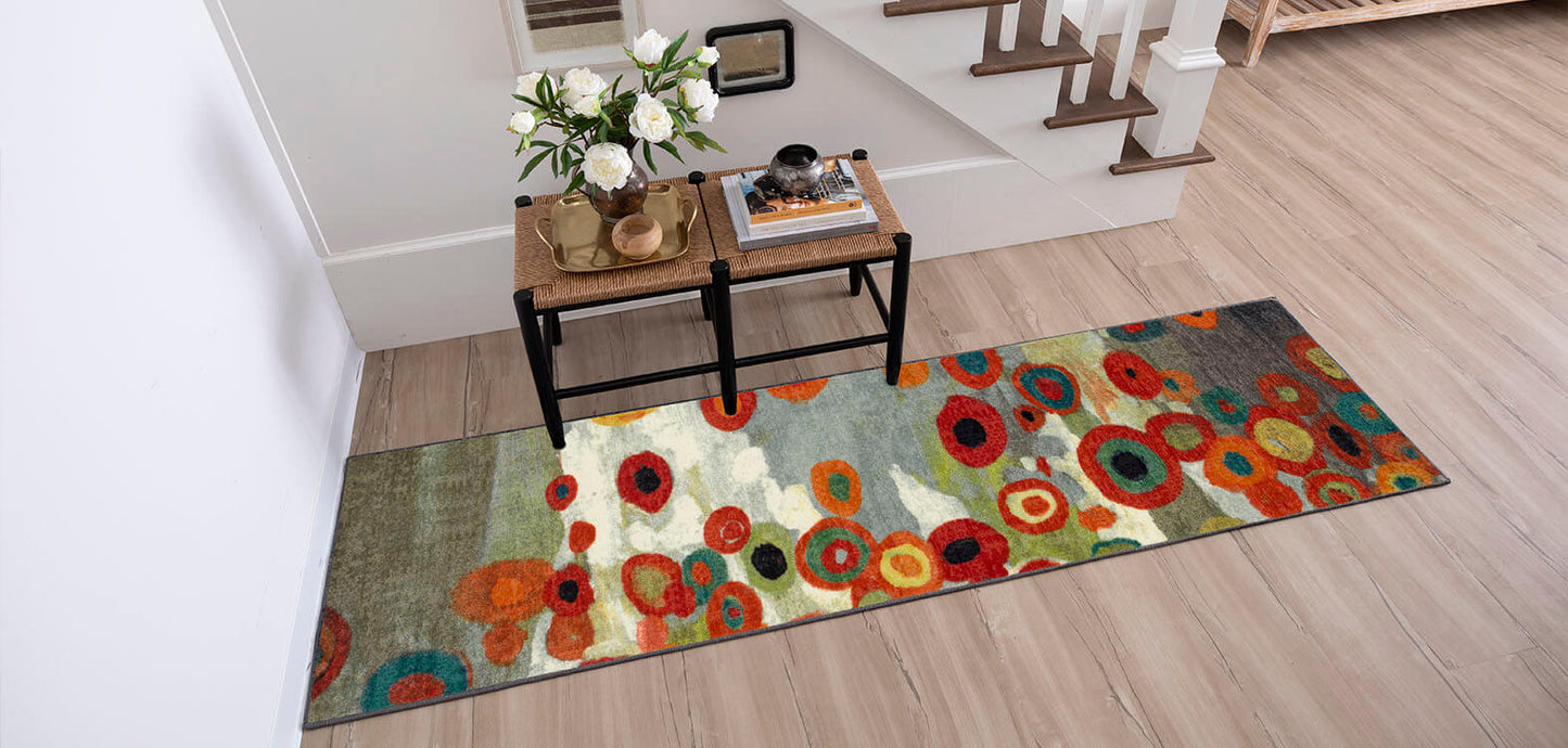 Acropolis Monfort Gray & Orange Area Rug