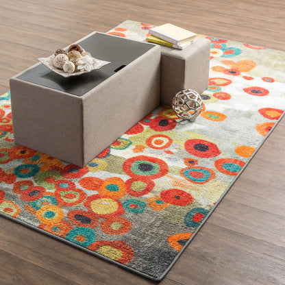 Acropolis Monfort Gray & Orange Area Rug