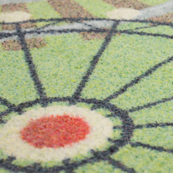Technicolor Play Time Green Area Rug