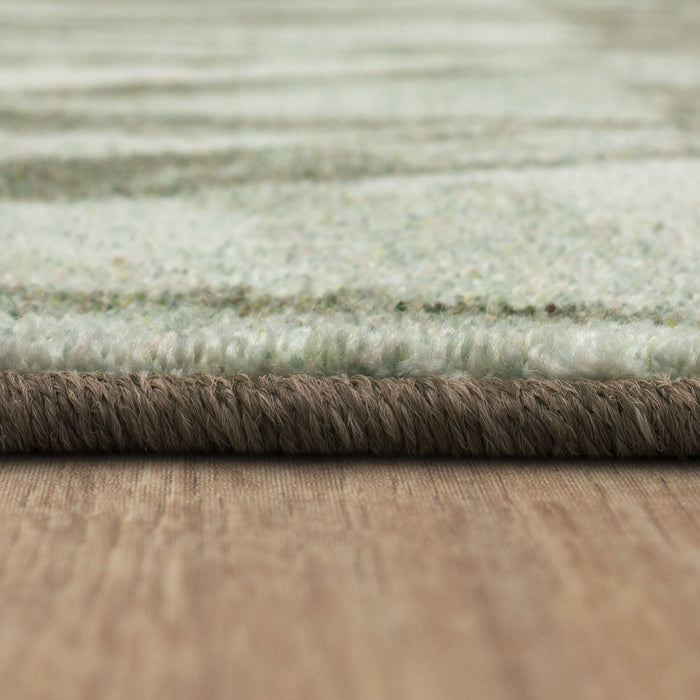 Technicolor Triangular Gray Area Rug