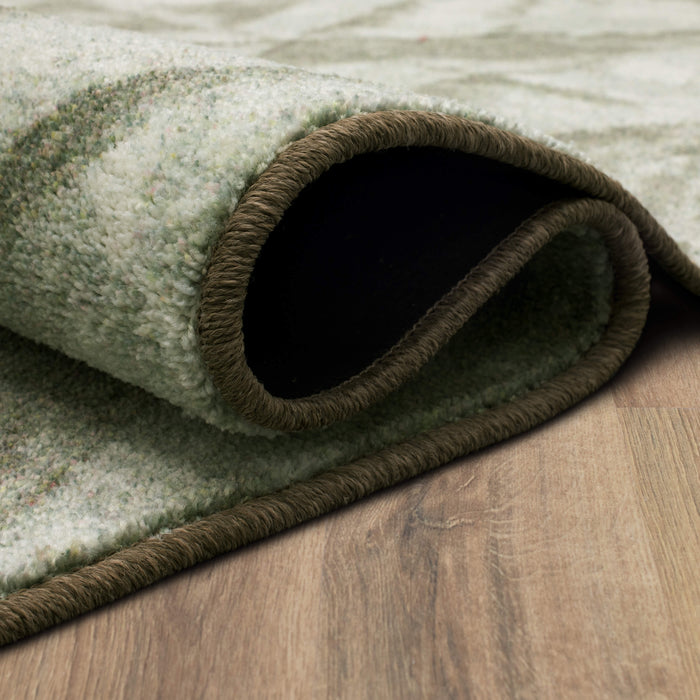 Technicolor Triangular Gray Area Rug
