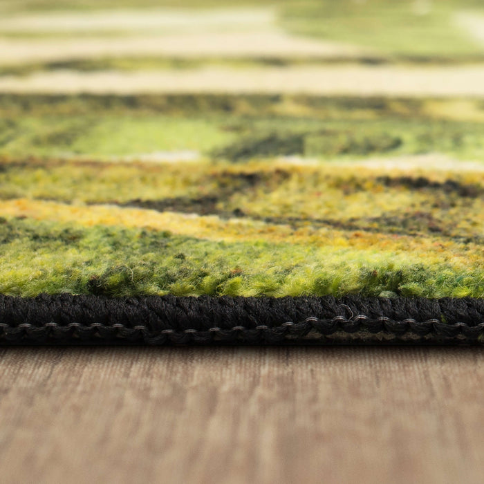 Technicolor Dixon Green Area Rug