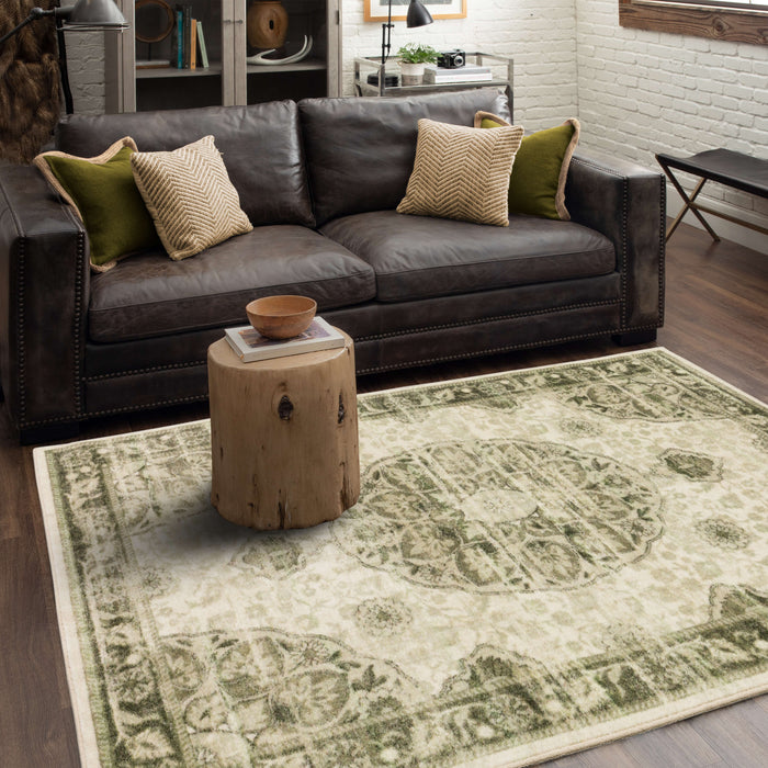 Technicolor Bella White Area Rug