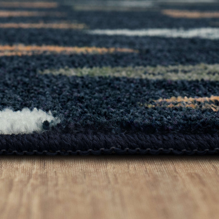 Technicolor Benson Blue Area Rug