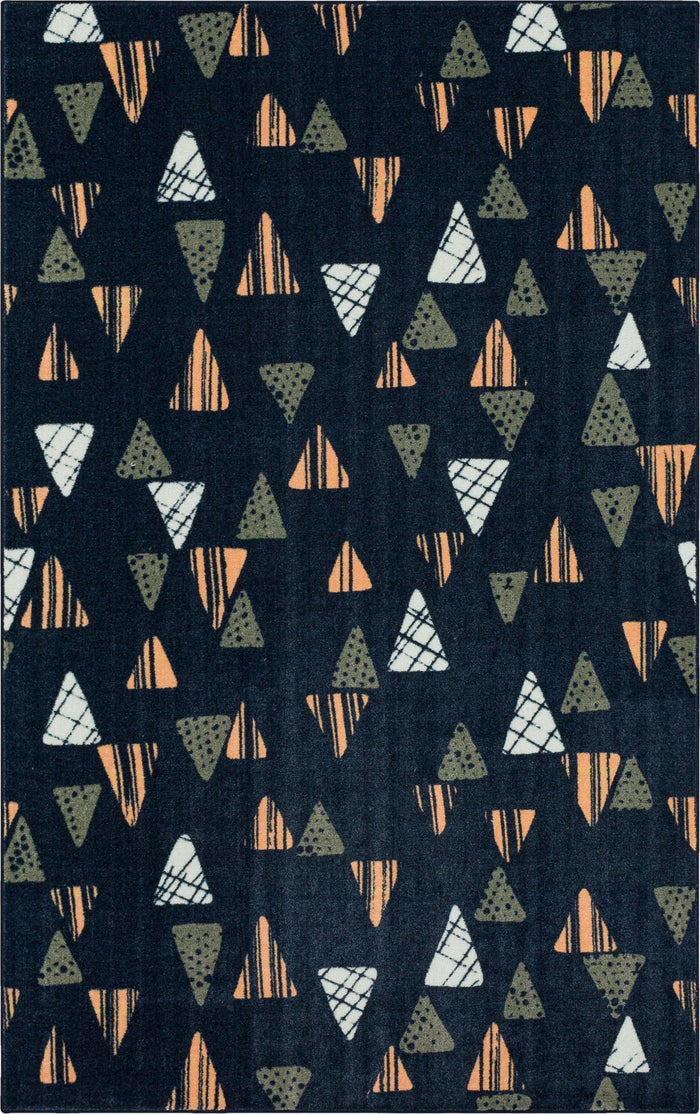 Technicolor Benson Blue Area Rug