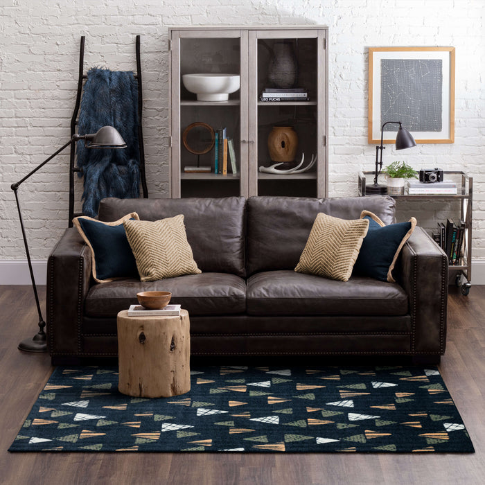 Technicolor Benson Blue Area Rug