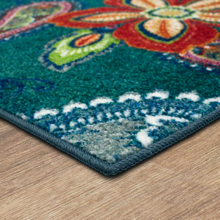 Marina Paisley Blue Area Rug