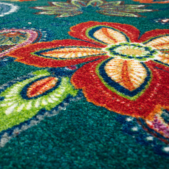 Marina Paisley Blue Area Rug
