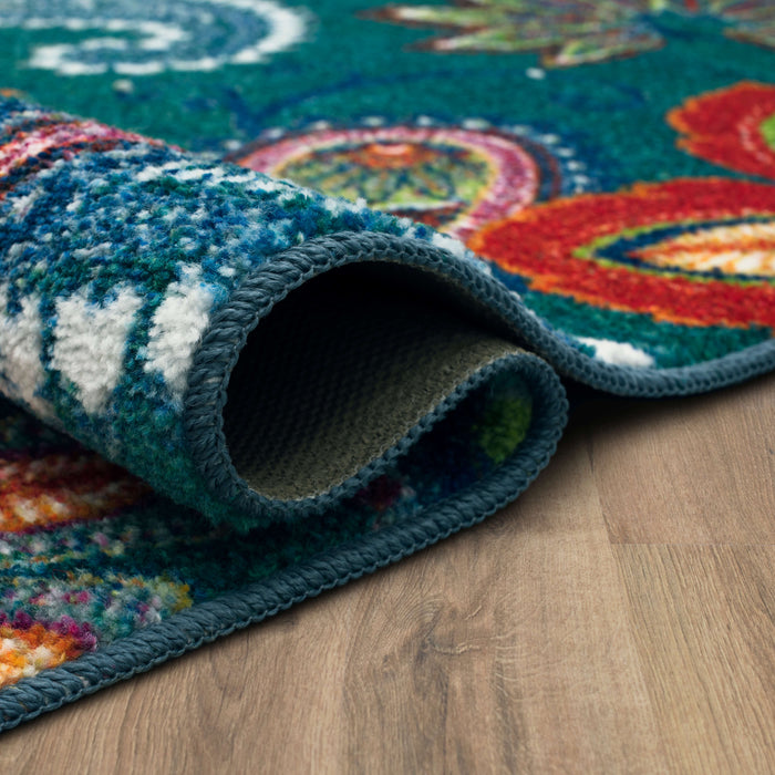Marina Paisley Blue Area Rug