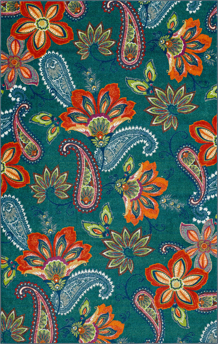 Marina Paisley Blue Area Rug